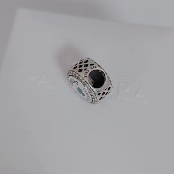 Pandora Chicago I Have Irish Roots Ih four-leaf Clover Exclusive Bead Charm S925 - Picture 7 of 8